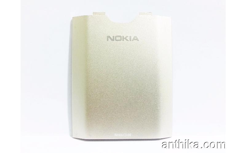 Nokia C3 C3-00 Kapak Orjinal Battery Cover Gold