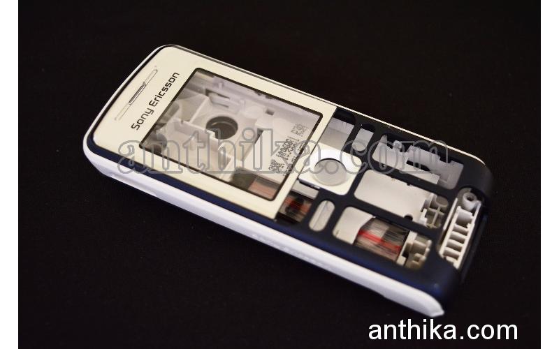 Sony Ericsson K310 K310i Kapak Kasa Original Housing Silver Blue New