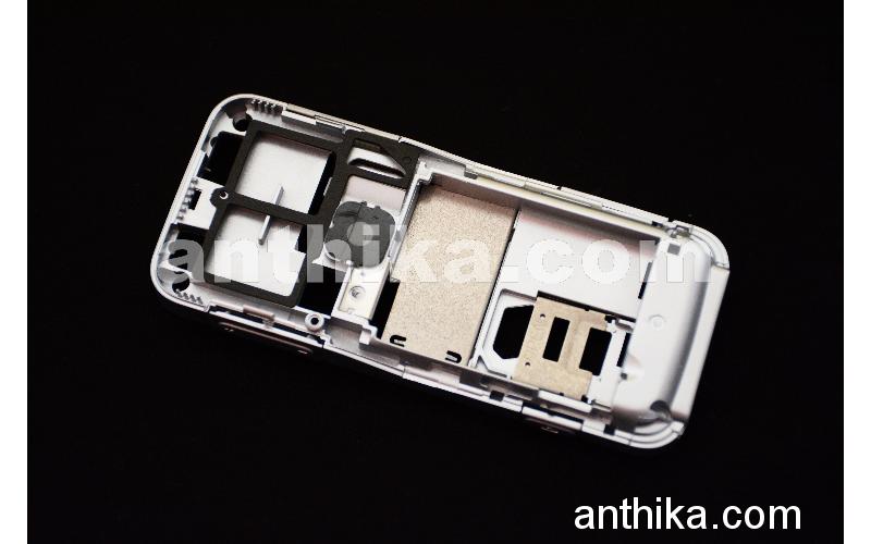 Nokia 6120 Classic Kasa Buzzer Original Middle Cover Silver New