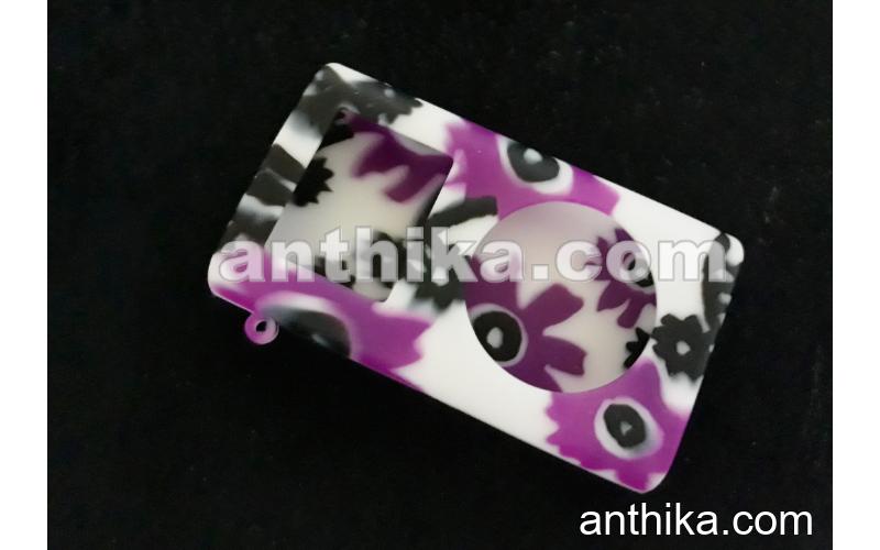 Apple Ipod Mini Kılıf High Quality Silicone Case Purple-White New