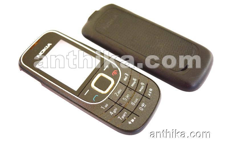 Nokia 2323 Kapak Tuş Takım Original Cover and Keypad Black Used