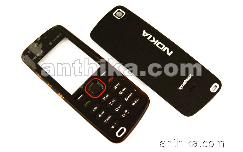 Nokia 5220 Kapak Tuş High Quality Cover and Keypad Black New