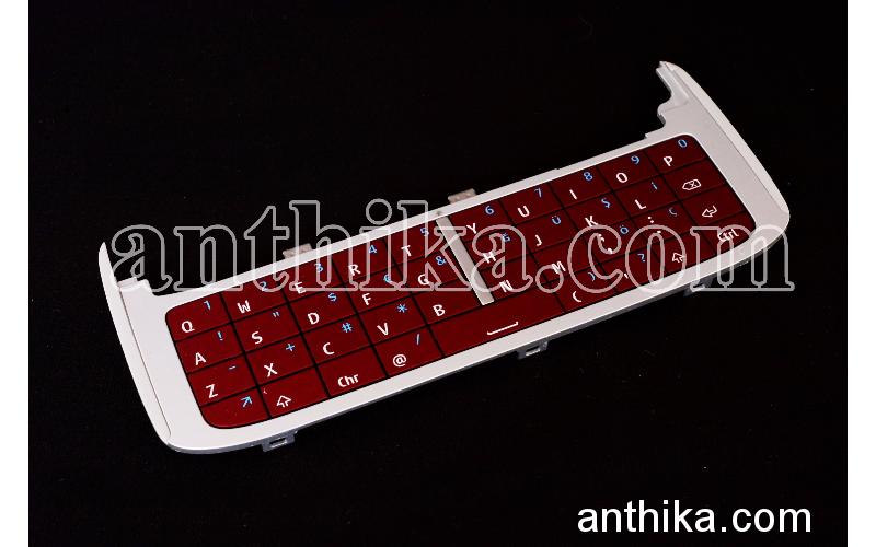 Nokia E75 Tuş Q Klavye Original Keypad Numeric QWERTY Red Used 9794945