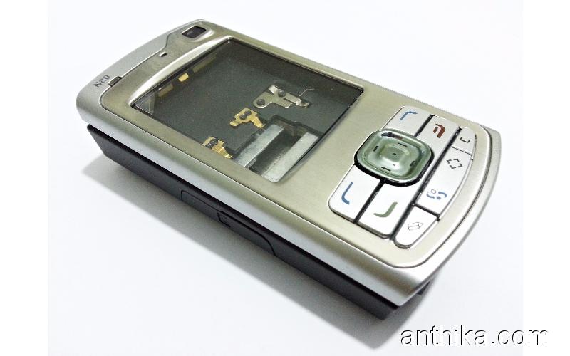 Nokia N80 Kapak Kasa Orjinal Full Housing Silver