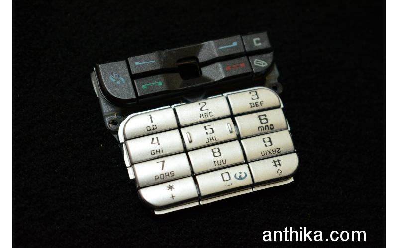 Nokia 3230 Tuş Orjinal Kalitesinde Keypad Silver Black New