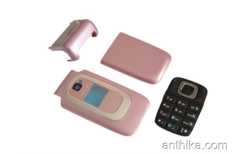 Nokia 6085 6086 Kapak Tuş Set Original Cover Pink New