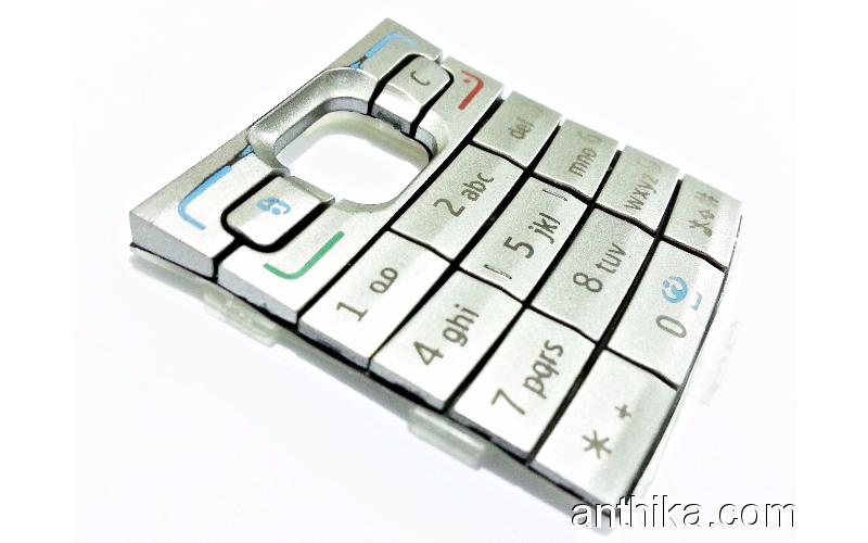 Nokia E50 Orginal Çıkma Tuş-Silver