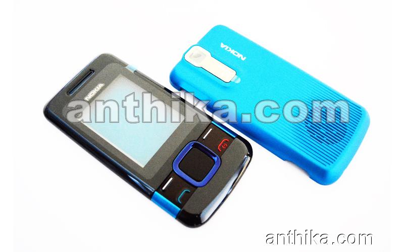 Nokia 7100 Supernova Kapak Tuş Original Front And Battery Cover Blue New