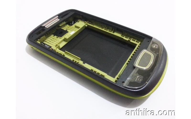 Samsung S5570 Kapak Tuş Kasa Orjinal Full Housing Black Green New