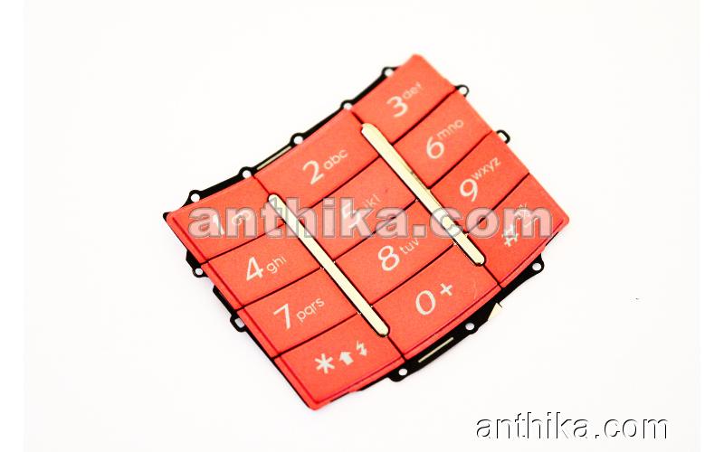 Samsung E900 Tuş Original Numeric Keypad Red New