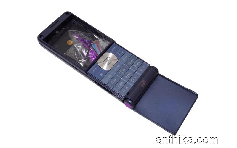 Sony Ericsson w350 w350i Kapak Tuş Full Body Cover Purple New