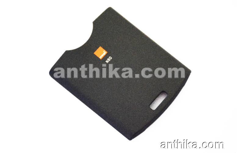 Nokia N80 Kapak Original Battery Cover Printed Orange New 9440632