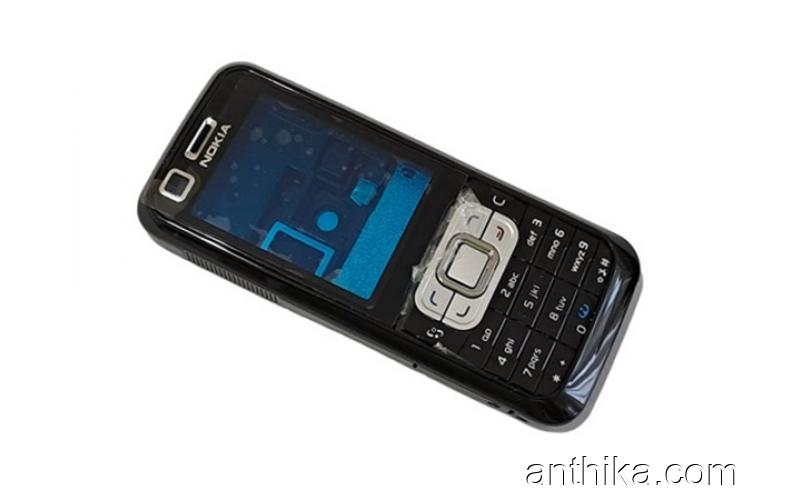 Nokia 6120 Classic Kapak Kasa Tuş Full Housing Black New