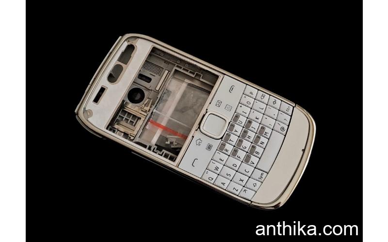 Nokia E6 E6-00 Kapak Kasa Tuş High Quality Full Housing Silver New