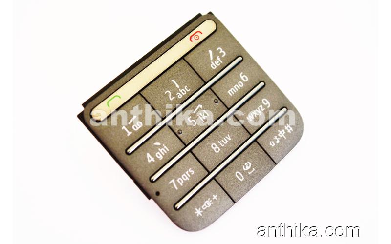 Nokia C3-01 Tuş Original Keypad Grey New