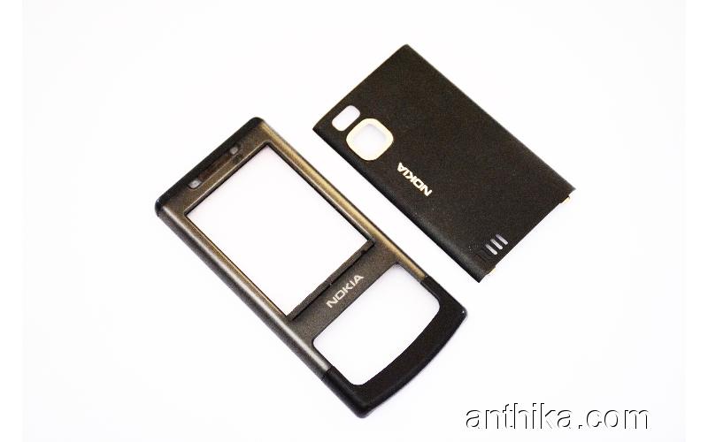 Nokia 6500 Slide Kapak Speaker Original Front and Battery Cover Black