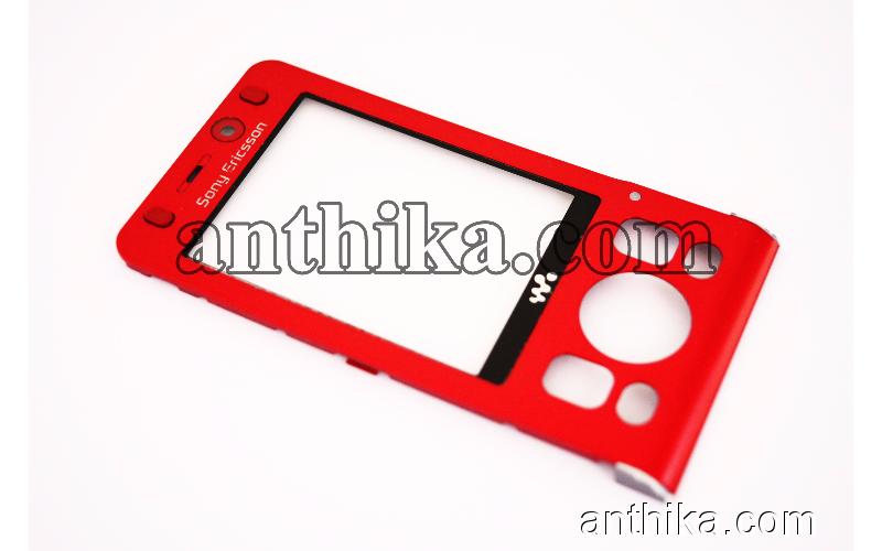 Sony Ericsson W910 W910i Kapak Original Front Cover Red Used 1202-9829