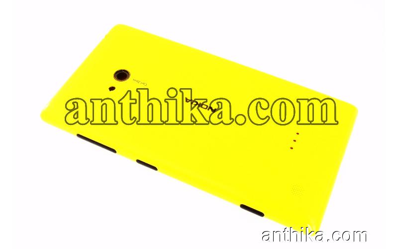 Nokia Lumia 720 Kapak Original Battery Cover Yellow Used 02504M3