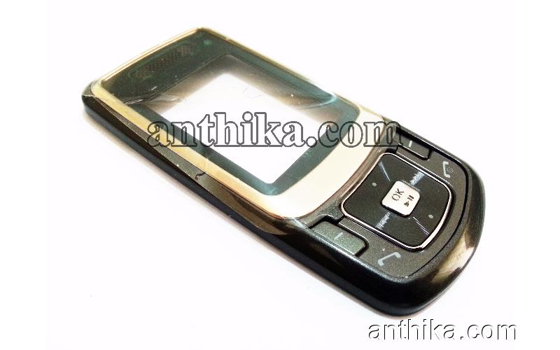 Samsung B520 Kapak Tuş Original Front Cover Keypad Black New