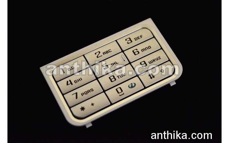 Nokia 3250 Tuş ve Çerçeve Original Numeric Keypad Frame Silver New