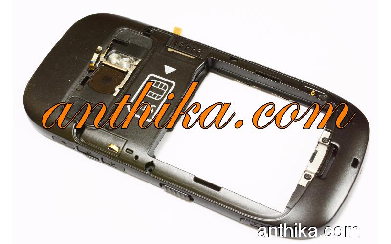 Nokia C7 Kasa Original Middle Cover Frame Black Used - 13