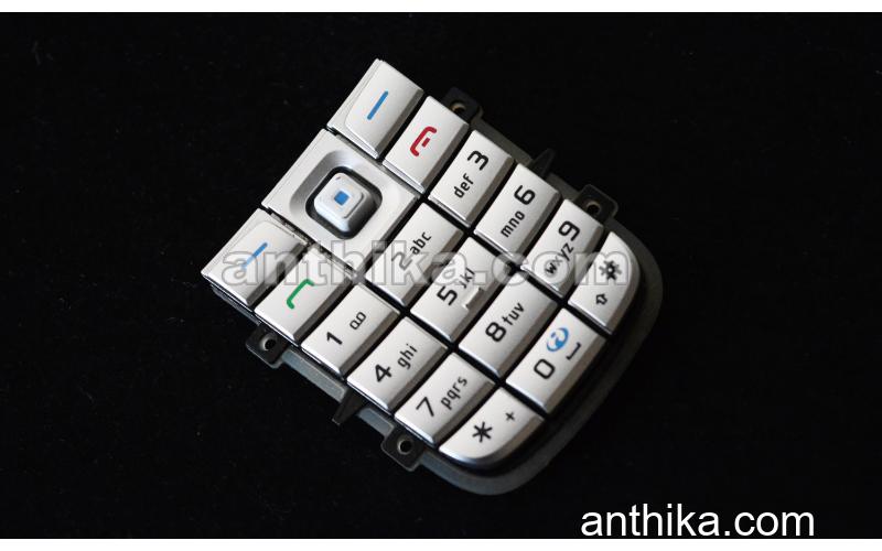 Nokia 6020 6021 Tuş Original Keypad Silver New