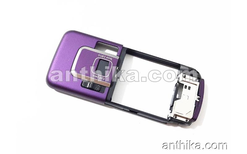 Nokia 6220 Classic Kasa Orjinal Middle Cover B-Cover Assy Plum 0252434