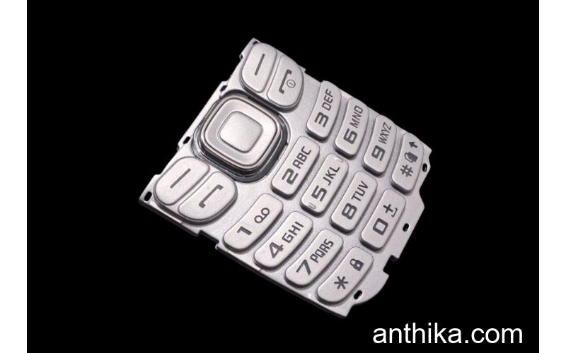 Samsung B312 B312e Tuş High Quality Keypad Silver New