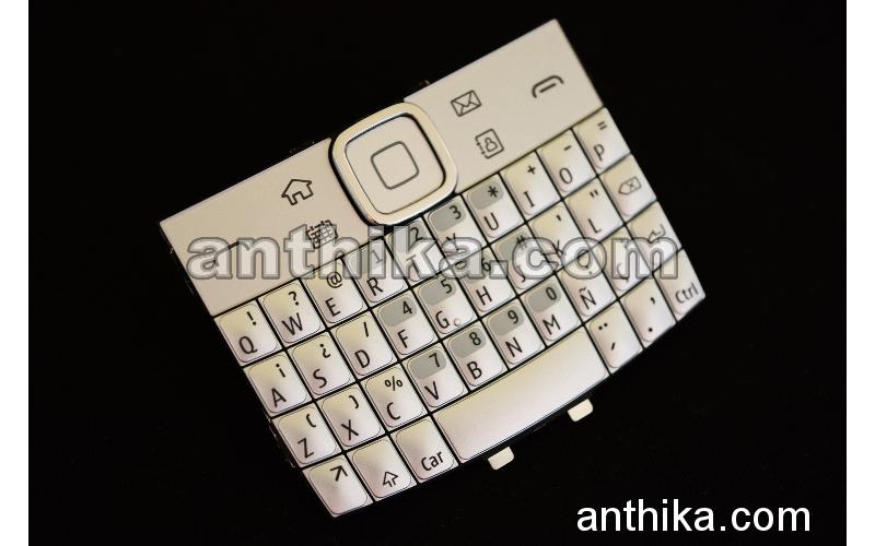 Nokia E6 E6-00 Tuş Orjinal Qwertz Keypad Silver New