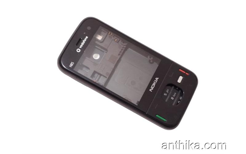 Nokia N85 Kapak Kasa Tuş Original Full Housing Black Used with Vodafone