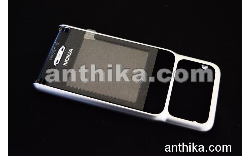 Nokia 3230 Kapak Original Front Cover A-Cover Silver New 0266513