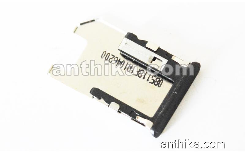 Nokia E7 E7-00 Sim Kart Yuva Original Sim Card Holder Tray Black Used