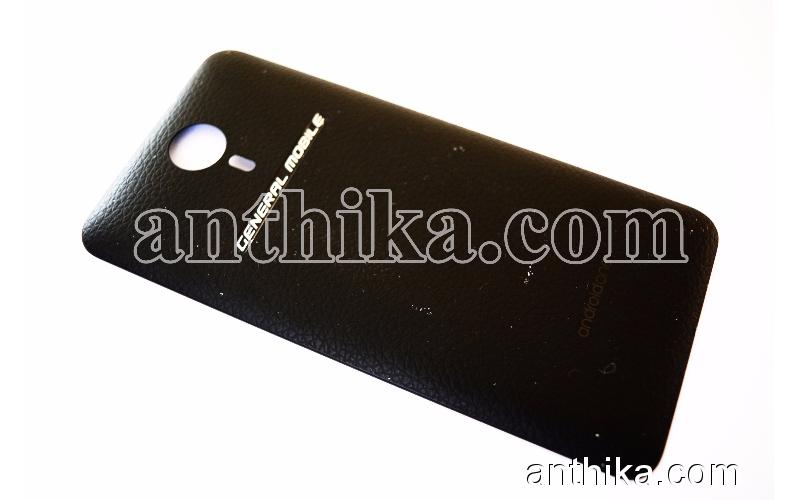 General Mobile Android One Kapak Original Battery Cover Black 10 Üzeri 6