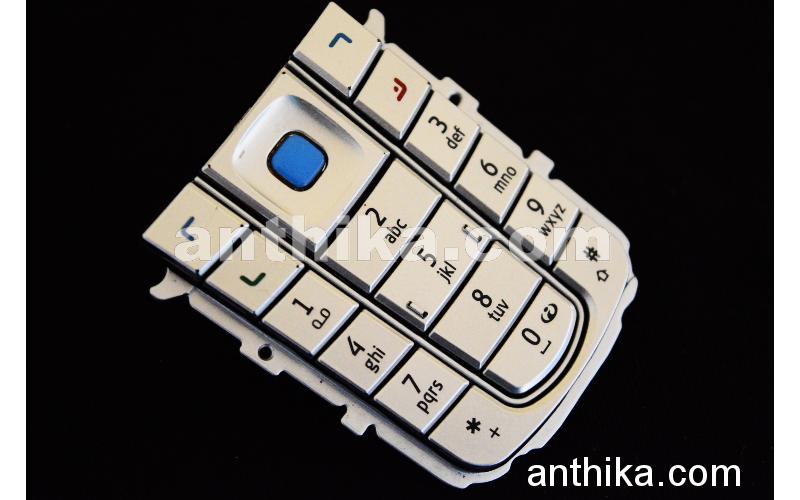 Nokia 6230i Tuş Original Keypad Silver Used-6