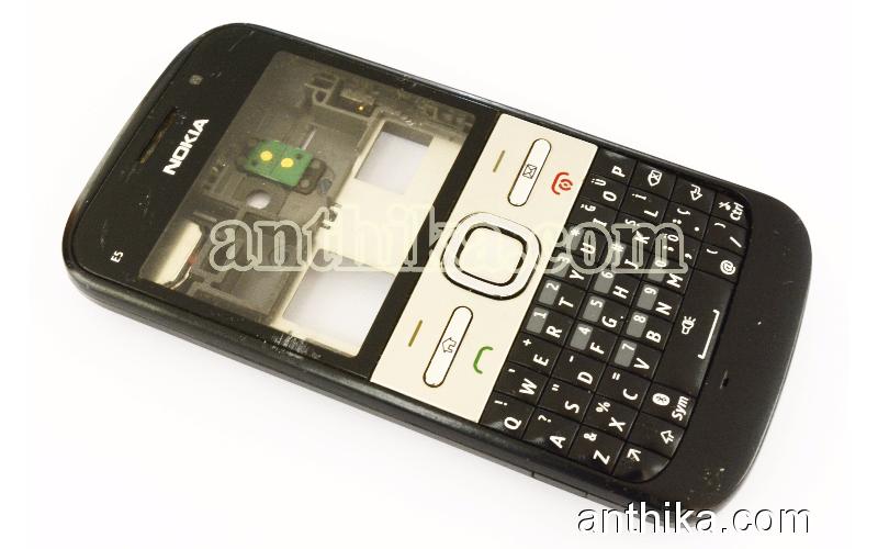 Nokia E5 E5-00 Kapak Tuş Kasa Orjinal Full Housing Black Used- 1