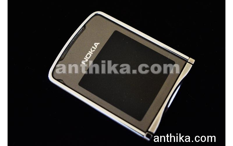 Nokia 8800 Sirocco Silver Ekran Çerçeve Original Lcd Cover Lens Glass Used