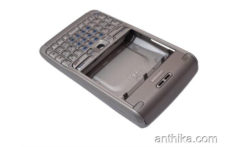 Nokia E61 Kapak Tuş Original Full Body Cover Silver New