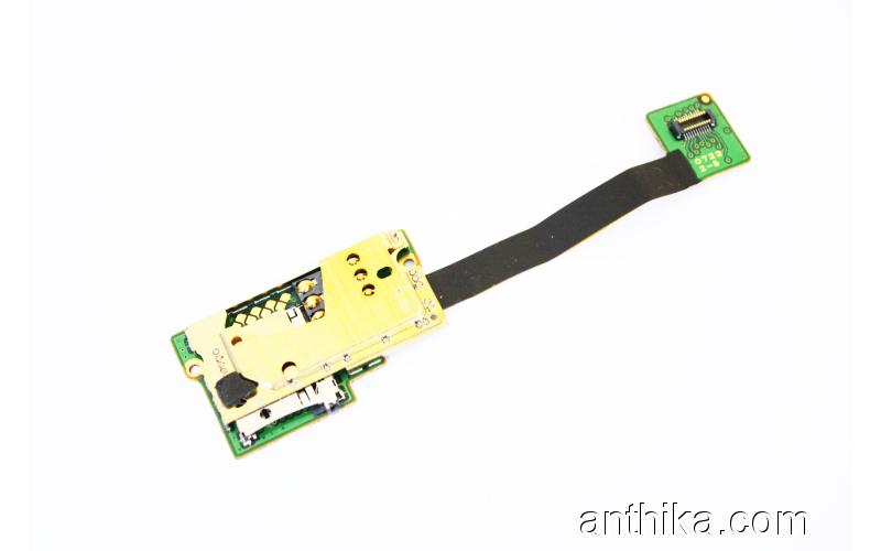 Nokia E90 Sim Kart Flex Film Original Sim Card Reader Flex Cable New