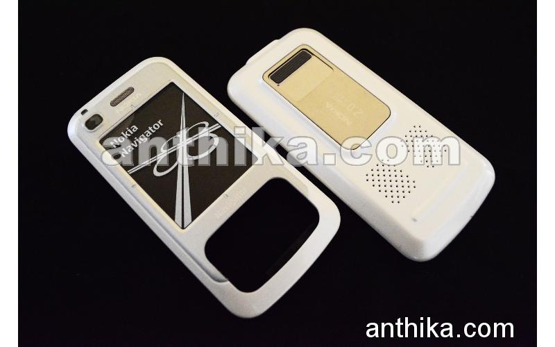 Nokia 6110 Navigator Kapak Takım Original Cover White New