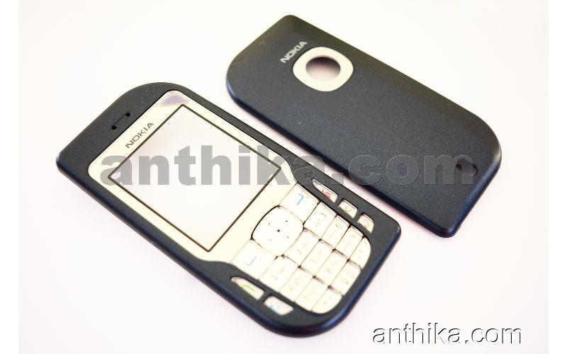 Nokia 6670 Kapak Tuş Original Front and Battery Cover Keypad Navy Blue New