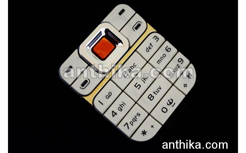 Nokia 7360 Tuş Original Keypad Chreme New