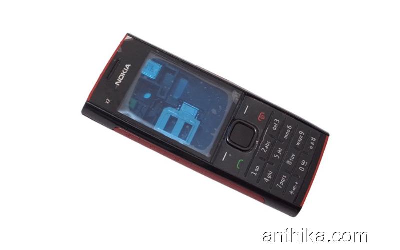 Nokia X2 X2-00 Kapak Kasa Tuş Original Full Housing Black New