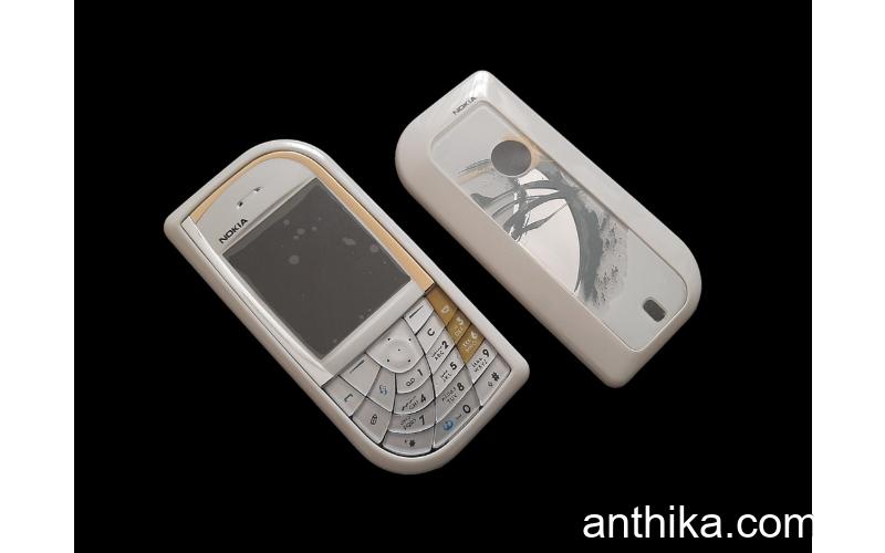 Nokia 7610 Kapak Tuş High Quality Xpress on Cover with Keypad White New