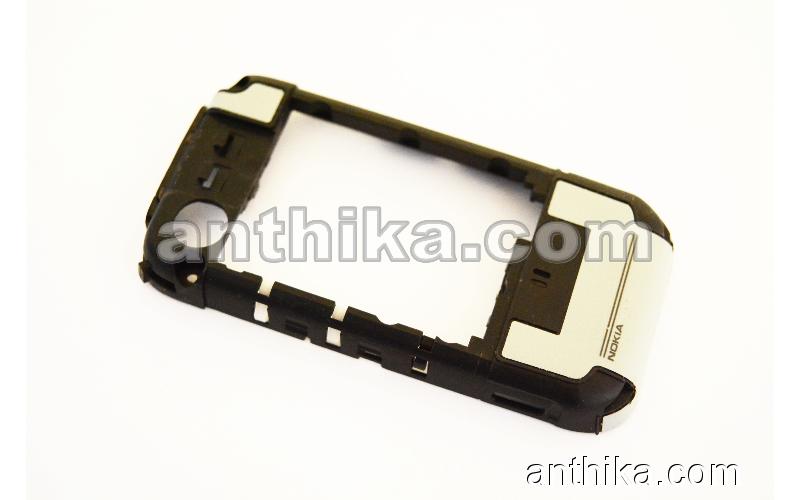 Nokia 5300 Kasa Şarj Soketi Buzzer Original Middle Cover Black Used