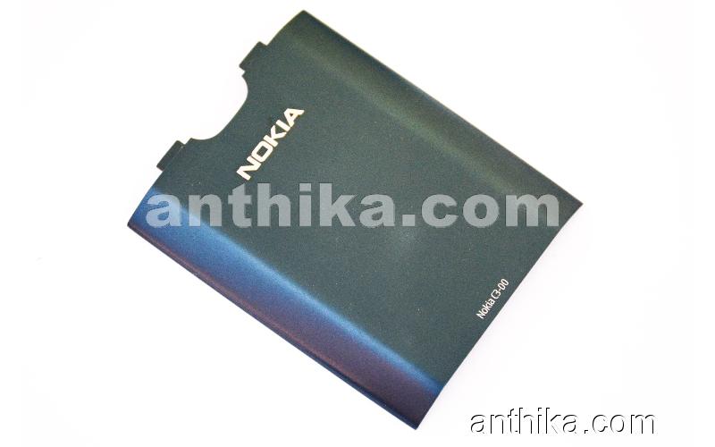 Nokia C3 C3-00 Kapak Original Battery Cover Blue Used