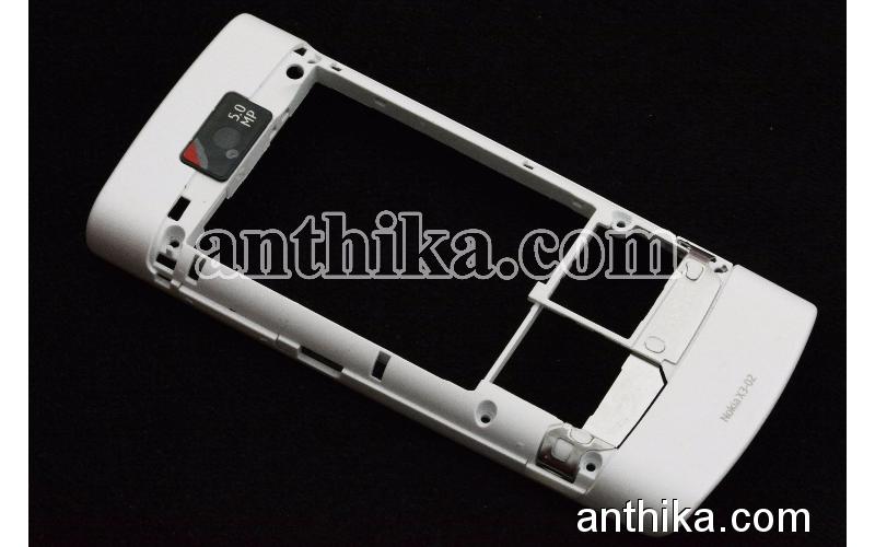 Nokia X3-02 Kasa Orjinal Back Cover White New 0257460