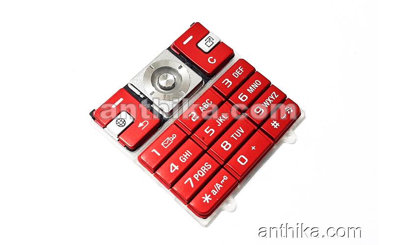 Sony Ericsson K610 K610i Tuş Original Keypad Red Used