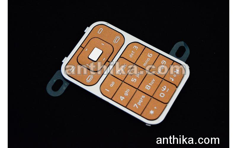 Nokia 7390 Tuş Original Keypad Brown New