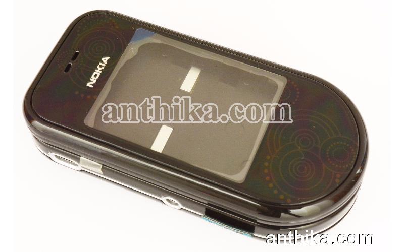Nokia 7370 Kapak Kasa Tuş Orjinal Kalitesinde Full Housing Black