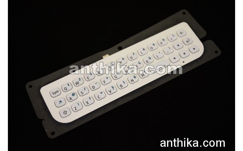 Nokia N97 Mini Tuş Klavye Original Keypad Qwertz White New 9791J52